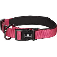 Produktbild von Abbi Hundehalsband Flamingo Rot Rosa aus Nylon Größe M 45-50cm