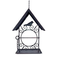 Produktbild von abc HOME Vogelhaus aus Metall in Schwarz - 1 Stk.