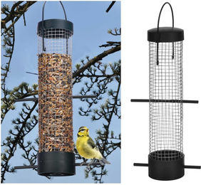 Produktbild von ABC-Schnäppchenmarkt GmbH Futterhaus für Wildvögel aus Kunststoff in Schwarz