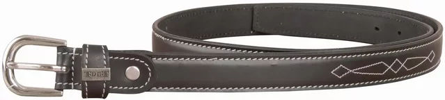 Produktbild von Abgesteppter Ledergürtel T de T Schwarz Unisex 75 cm bis 100 cm