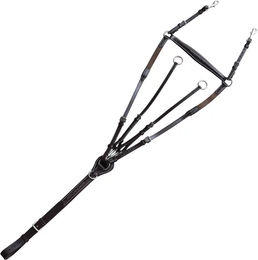 Produktbild von Abgestepptes Jagdhalsband für Pferde von Canter aus Leder in Braun oder Schwarz
