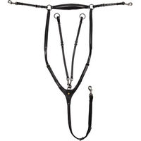 Produktbild von Abnehmbares Ledermartingal für Pferde von Equestro in Schwarz