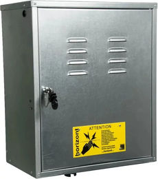 Produktbild von Abschließbare und elektrifizierbare Metallbox Horizont in Grau und Silber