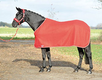 Produktbild von Abschwitzdecke SHOW in Schwarz Silber Blau oder Rot