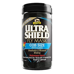 Produktbild von Absorbine Ultra Shield Fliegenmaske mit Ohren Größe M für Pferde