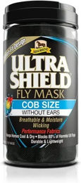Produktbild von Absorbine Ultrashield Insektenschutzmaske für Vollblut Pferde Schwarz ohne Ohren