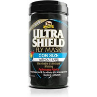 Produktbild von Absorbine Ultrashield Insektenschutzmaske für Vollblut Pferde Schwarz ohne Ohren