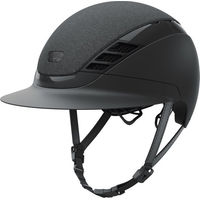 Produktbild von ABUS Pikeur AirLuxe Supreme Glam Reithelm für Damen mit langem Visier Schwarz Größe L