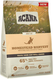 Produktbild von Acana Homestead Harvest Katzenfutter Adult mit Huhn Truthahn Ente und Seelachs hoher Fleischanteil 6x340 g