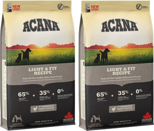 Produktbild von Acana Light & Fit Hundefutter mit Huhn Truthahn und Fisch zur Gewichtskontrolle 4 kg - 2 x 2 kg