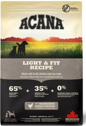Acana Light & Fit Hundefutter mit Huhn und Fisch zur Gewichtsreduktion und zum Muskelaufbau getreidefrei 2x2 kg - 2 x 2 kg – Bild 1 von 2
