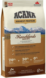 Acana Ranchlands Hundefutter Trockenfutter mit hohem Fleischanteil getreidefrei Rind und Fisch 11,4 kg - 2 x 11,4 kg – Bild 1 von 6