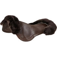 Produktbild von Acavallo Active Pony Gelpad Therapeutic mit Lammfellrand in Braun