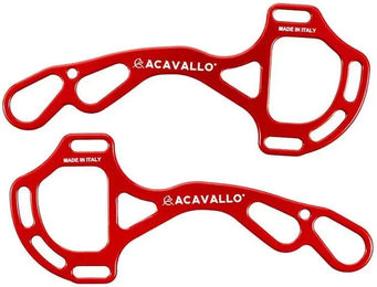 Acavallo Alupro AC799 Hackamore Äste aus Aluminium in Rot – Bild 1 von 1