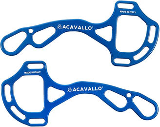 Acavallo Alupro Hackamore Aluminiumtrense für Pferde Blau One Size – Bild 1 von 3
