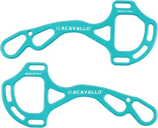 Produktbild von Acavallo Alupro Hackamore Aluminiumtrense für Pferde in Blau und Türkis