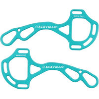 Produktbild von Acavallo Alupro Hackamore Aluminiumtrense für Pferde in Blau und Türkis