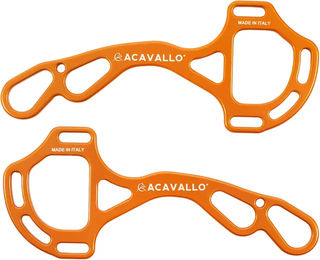 Acavallo Alupro Hackamore Aluminiumtrense für Pferde in Orange – Bild 1 von 2