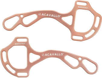 Acavallo Alupro Hackamore Aluminiumtrense für Pferde in Roségold – Bild 1 von 6