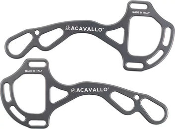 Acavallo Alupro Hackamore Aluminiumtrense für Pferde in Silber und Grau – Bild 1 von 6