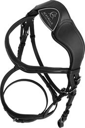 Produktbild von Acavallo Amazzone Trense aus Leder in Schwarz für Warmblut