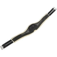 Produktbild von Acavallo Anatomic Langgurt aus PVC+Gel mit Eco-Wolle Schwarz 125 cm