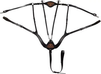 Produktbild von Acavallo Anatomical Jagdgeschirr aus Leder für Pferde Full