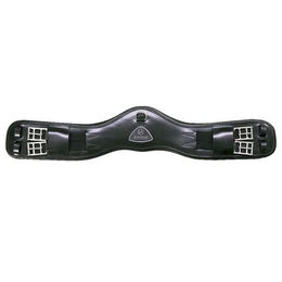 Acavallo Anatomischer Kurzgurt aus Leder in Schwarz – Bild 1 von 5