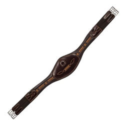 Acavallo Anatomischer Langgurt aus Kalbsleder und Nylon in Braun – Bild 1 von 6