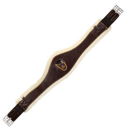 Produktbild von Acavallo Anatomischer Sattelgurt aus Eco-Lana Braun 120 cm