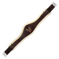 Produktbild von Acavallo Anatomischer Sattelgurt aus Eco-Lana Braun 120 cm