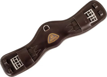 Produktbild von Acavallo Anatomisches kurzes Leder-Gurtzeug für Pferde Braun 80 cm