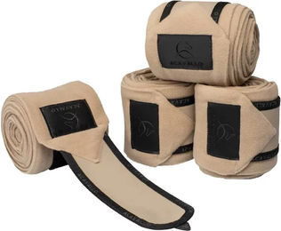 Produktbild von Acavallo Anti-Pilling Polo-Gamaschen aus Fleece für Pferde Beige 4er Pack