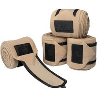 Produktbild von Acavallo Anti-Pilling Polo-Gamaschen aus Fleece für Pferde Beige 4er Pack