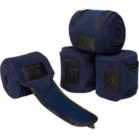 Produktbild von Acavallo Anti-Pilling Polo-Gamaschen aus Fleece für Pferde Blau 4er Pack