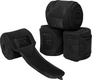 Produktbild von Acavallo Anti-Pilling Polo-Gamaschen aus Fleece für Pferde Schwarz 4er Pack