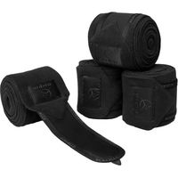 Produktbild von Acavallo Anti-Pilling Polo-Gamaschen aus Fleece für Pferde Schwarz 4er Pack