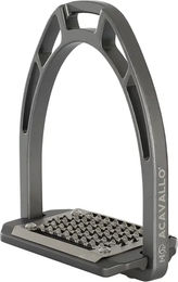 Acavallo Arco Evolution Alupro Reitsteigbügel aus Aluminium in Silber oder Grau One Size – Bild 1 von 5