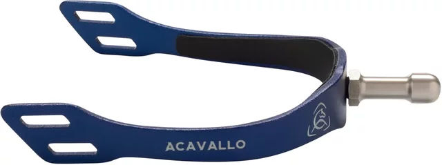 Produktbild von Acavallo Arena Aluplus 2.0 Reitsporen aus Aluminium mit wechselbarem Griff Blau 25 mm
