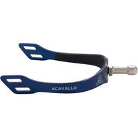 Produktbild von Acavallo Arena Aluplus 2.0 Reitsporen aus Aluminium mit wechselbarem Griff Blau 25 mm