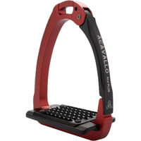 Produktbild von Acavallo Arena Aluplus 2.0 Sicherheitssteigbügel aus Aluminium und Edelstahl Crimson Red One Size