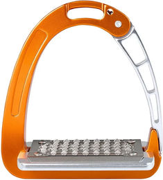 Acavallo Arena Aluplus Junior Reitsteigbügel aus Aluminium in Orange – Bild 1 von 7