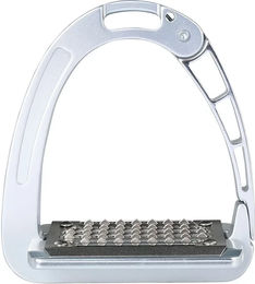 Acavallo Arena Aluplus Junior Reitsteigbügel aus Aluminium in Silber – Bild 1 von 3