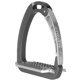 Acavallo Arena Aluplus Sicherheitssteigbügel aus Aluminium in Silber Onesize – Bild 1 von 4