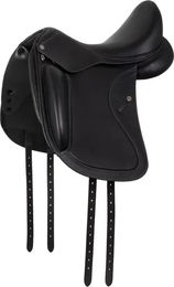 Produktbild von Acavallo Armonia Dressursattel für Pferde mit Carbon-Kevlar Tree in Schwarz 17 Zoll