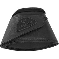 Produktbild von Acavallo Bell Boots Gamaschen aus Kunstleder mit Klettverschluss Schwarz Größe M