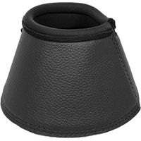Produktbild von Acavallo Bell Boots Gamaschen aus Kunstleder mit Klettverschluss Schwarz XL