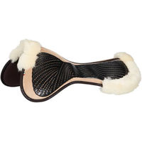 Produktbild von Acavallo CC Gel & Memory Foam Half Pad mit Lammfell in Natur