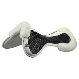 Produktbild von Acavallo CC Gel und Memory Foam Half Pad mit Lammfell in Weiß