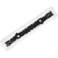 Produktbild von Acavallo Classic Gel Gurtenschoner für Kurzsättel mit Schaffell Weiß 70-80 cm